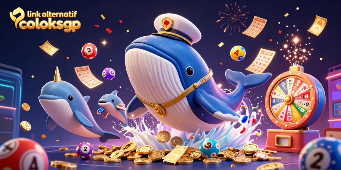 Engage with the world of online gambling through link alternatif coloksgp, featuring a vibrant casino-themed scene.