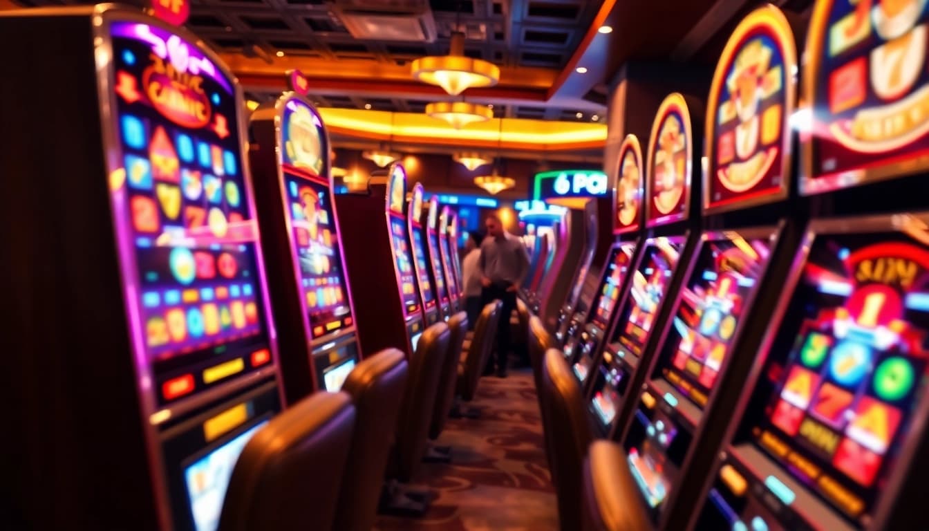 Menangkan Slot Depo 5000 dengan mesin slot berwarna-warni yang menarik di kasino.
