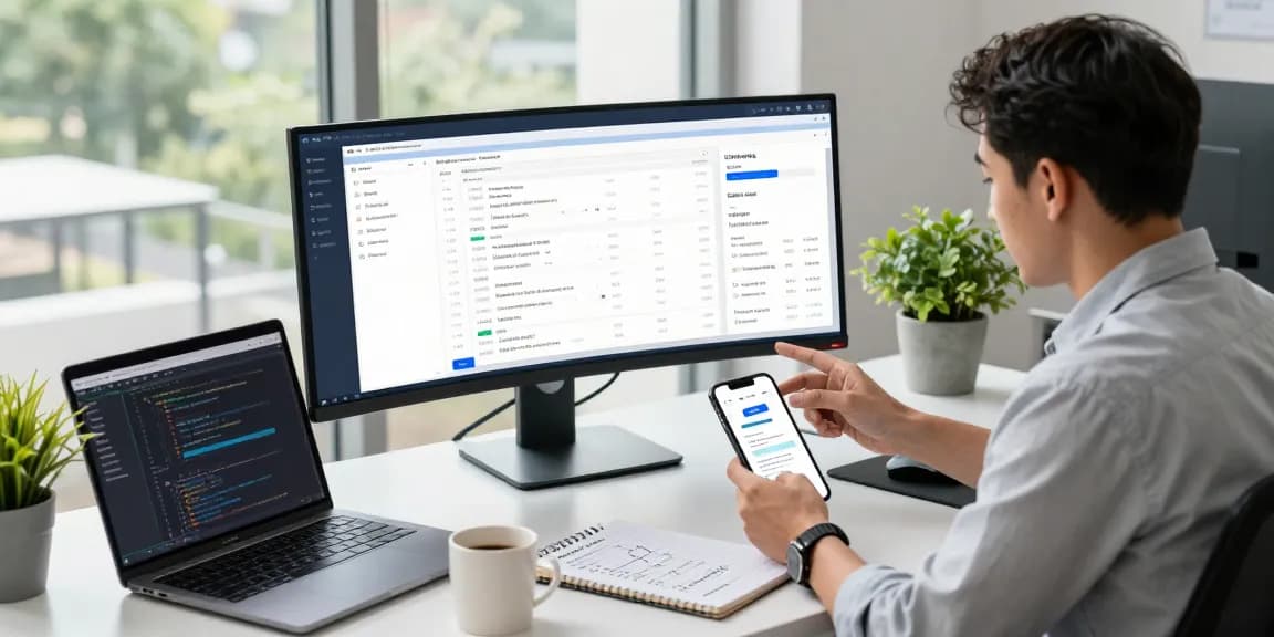 Innovative workspace where AI technology detects fake receipts in real-time for accurate verification.