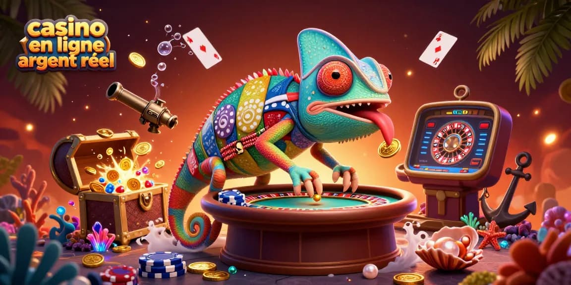 Jouez dans un magnifique casino en ligne argent réel avec des couleurs vives et des éléments captivants.