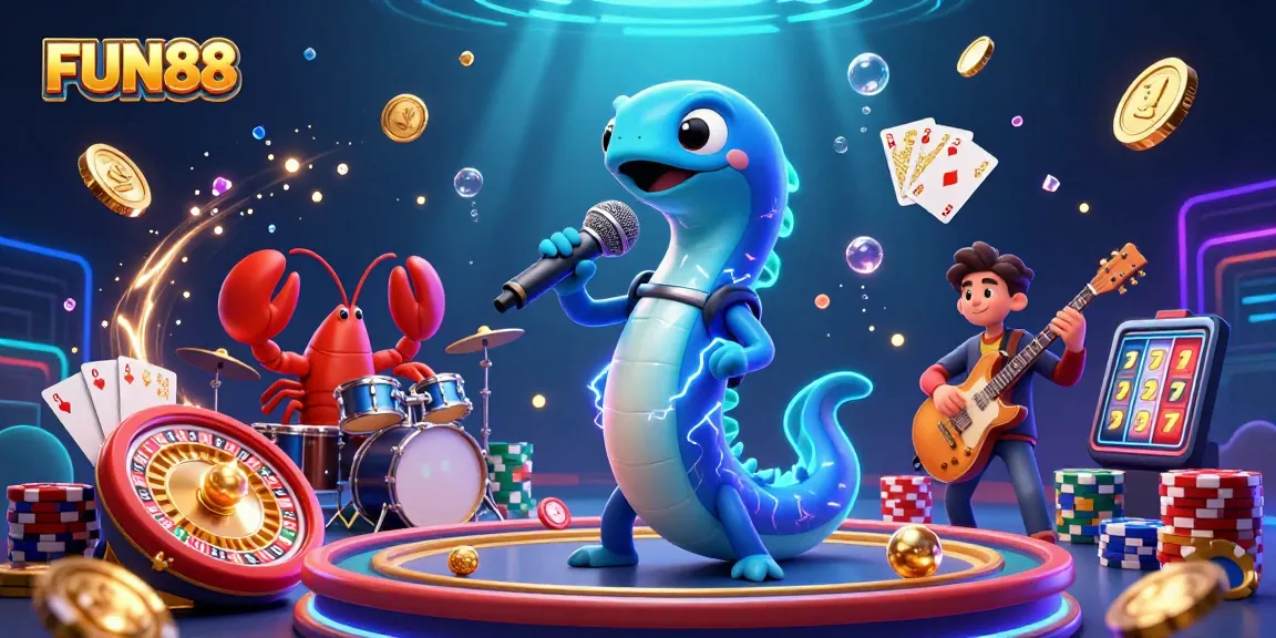 Experience FUN88's underwater casino vibe with lively characters and dynamic gaming elements.