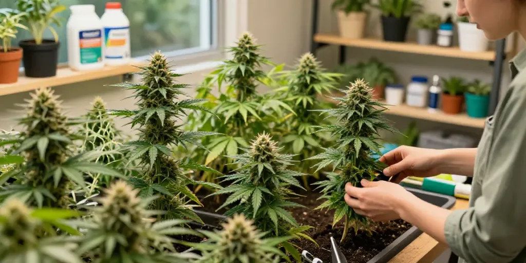 Autoflower Samen kaufen und THC Pflanzen im Indoor-Garten pflegen