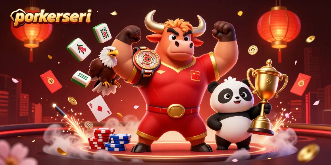 Engage with pokerseri through an energetic scene depicting poker elements and vibrant characters.