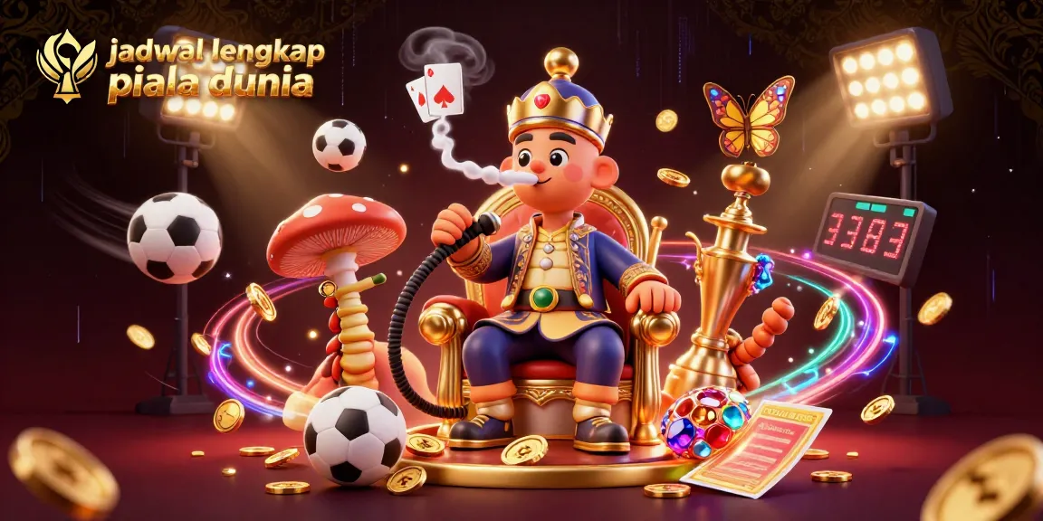 Experience the excitement of jadwal lengkap piala dunia with dynamic sports betting elements in a vibrant 3D illustration.