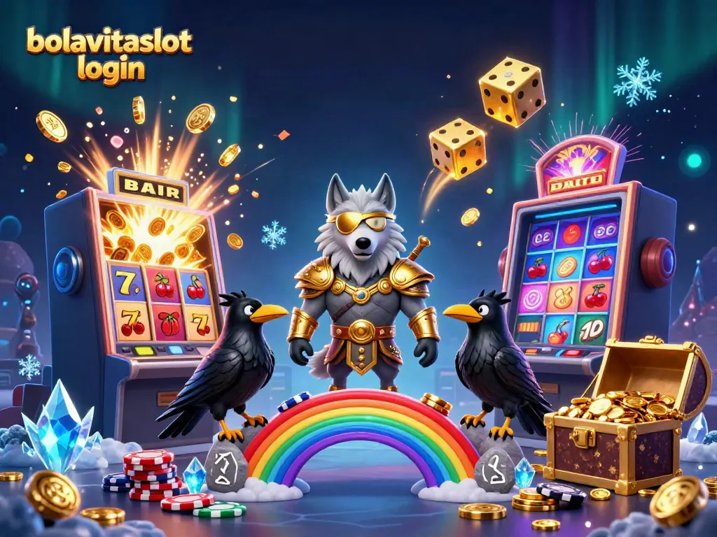 Experience the excitement of bolavitaslot login with vibrant 3D elements and jackpot visuals.