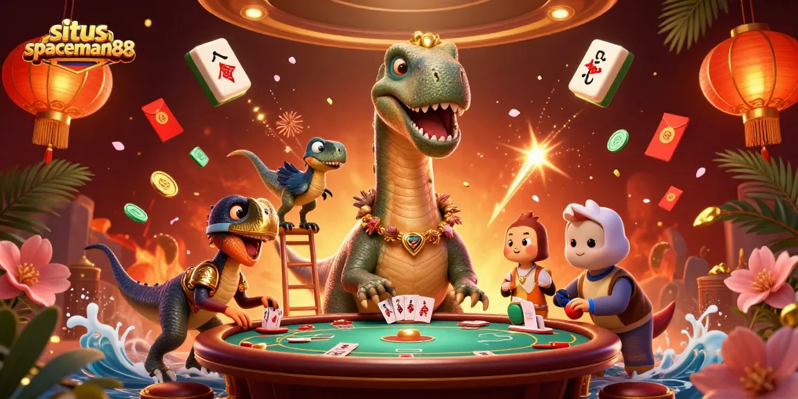 Play exciting games at situs spaceman88 featuring a giant brontosaurus in a casino!
