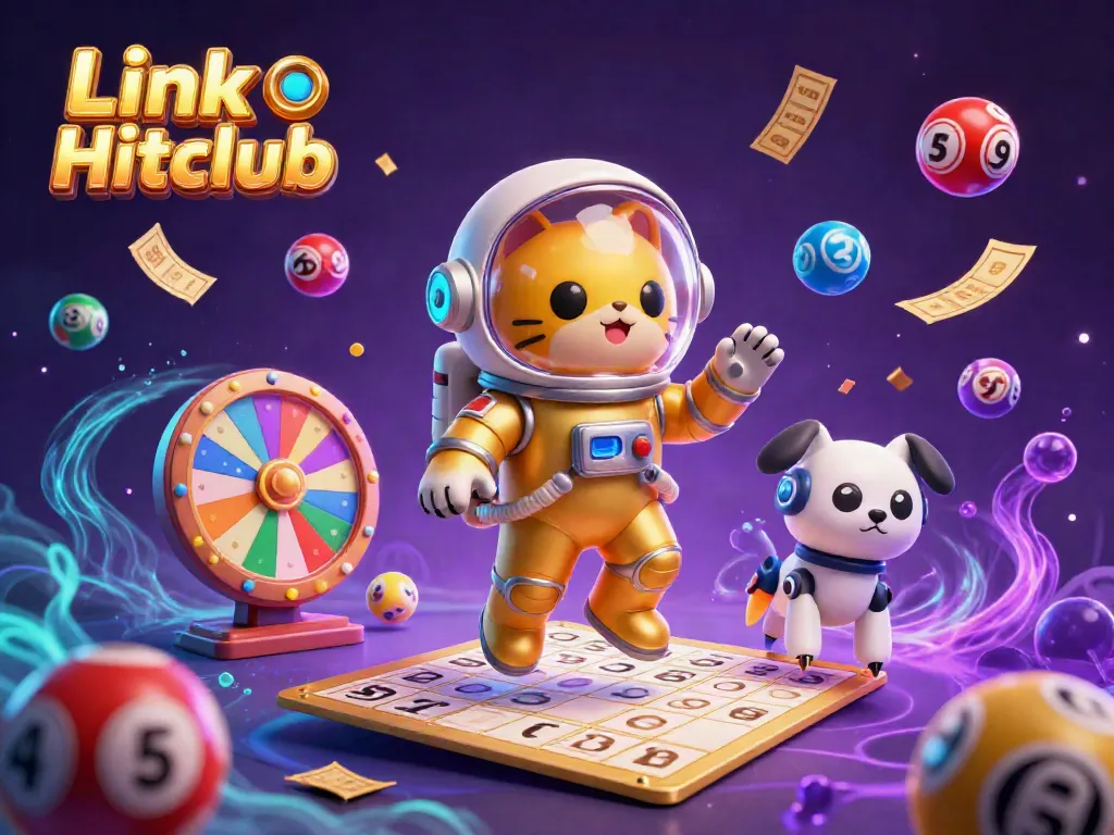 Grab the winning opportunities at Link Hitclub with a vibrant scene of dynamic gaming elements.