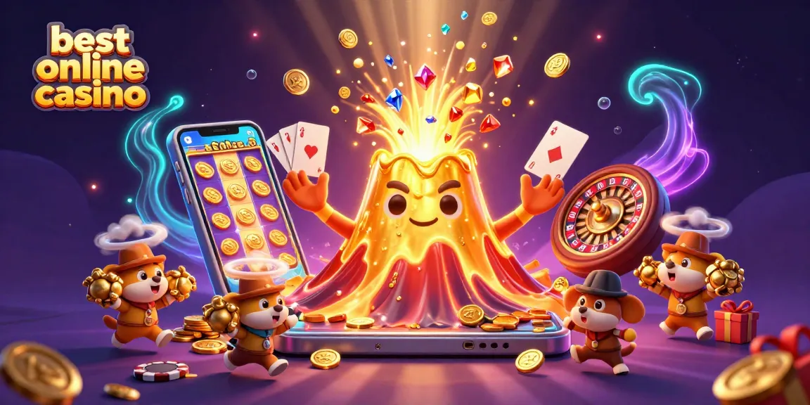 Experience thrilling gameplay at the best online casino with a dazzling eruption of treasures.