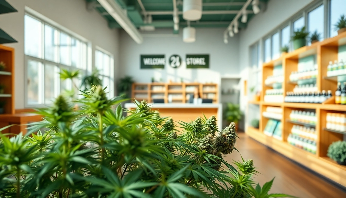 Browse a welcoming Weed Store filled with cannabis products in a cozy ambiance.