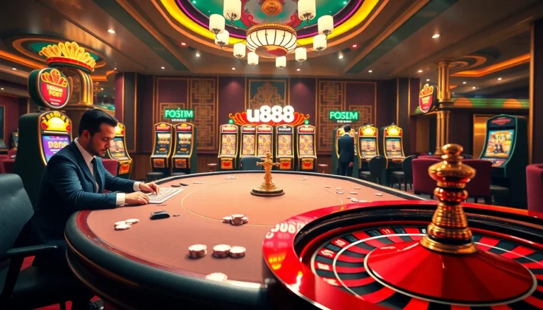 Players enjoying thrilling games at u888 online casino, emphasizing excitement and fun.