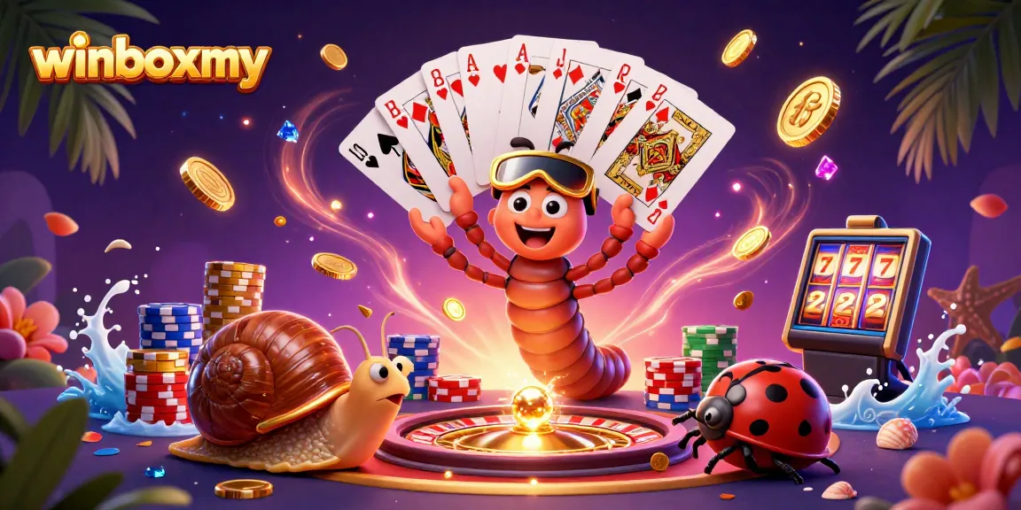 Experience thrilling gaming with WinboxMY's lively 3D casino characters and vibrant games.