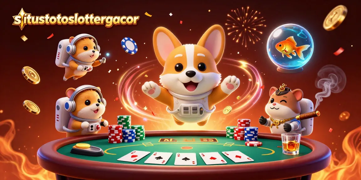 Experience the thrill of situstotoslottergacor with a vibrant casino scene featuring unique characters and elements.